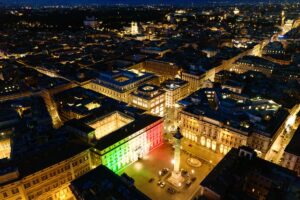 Festa della Repubblica, il Tricolore sulla facciata di Palazzo Chigi - Giugno 2023 - Foto: governo.it