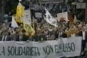 Un'immagine di repertorio della manifestazione del 29 ottobre 1994 - Foto: Forum Terzo Settore