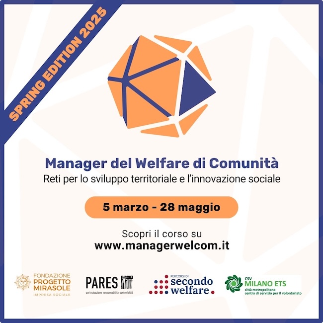 Corso WelCom sulle reti di welfare - Spring Edition 2025