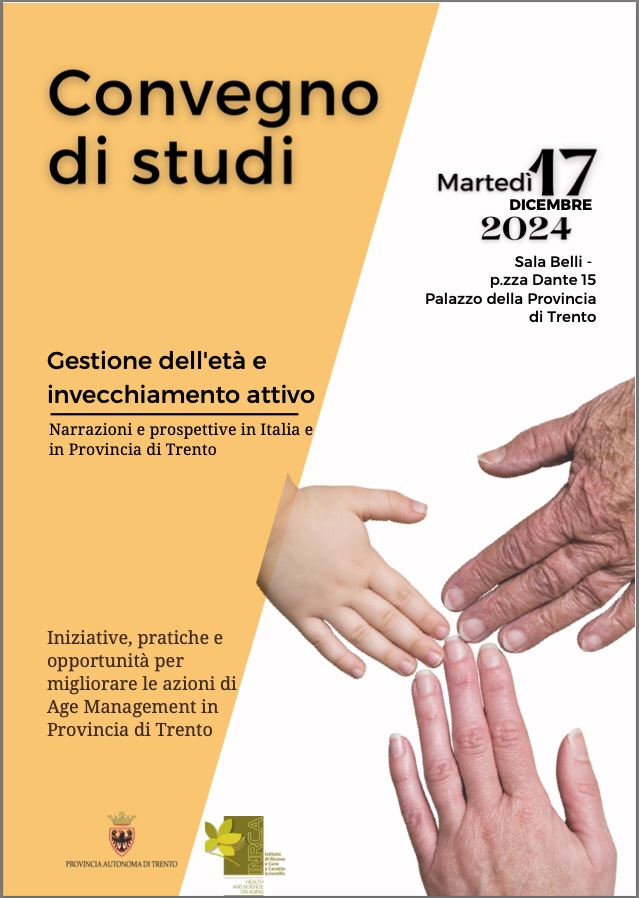 Convegno di Trento su Age Management su anziani e invecchiamento attivo 17 dicembre 2024