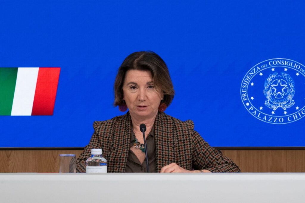 Eugenia Maria Roccell, Ministra alla Famiglia, Natalità e Pari opportunità, novembre 2024 - Foto: governo.it con licenza CC-BY-NC-SA 3.0 IT 